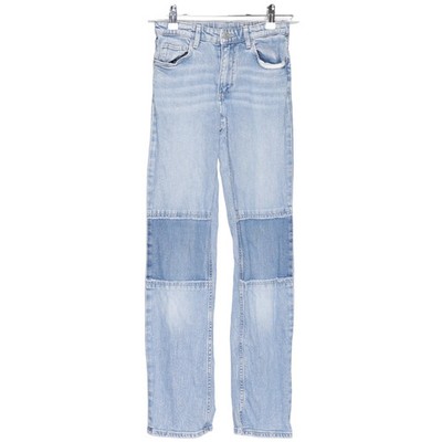 H&M, Jeans, Größe: 150, STRAIGHT ADJUSTABLE WAIST LOW WAIST, Blau #oCU