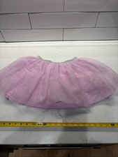 Girl's Btween Tutu Dress Up, Glitter Net, Glitter Elastic Waist, Pink, Size 8
