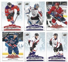 6 Lot 17-18 Upper Deck CHL Top Prospects Game Vilardi DiPietro Steel Paquette et