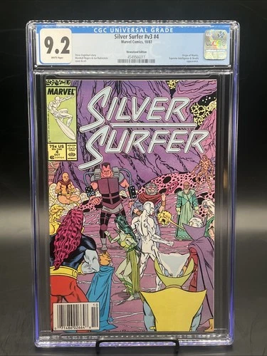 Silver Surfer #4 (Marvel Comics October 1987) CGC Graded 9.2 White Pages