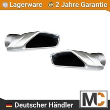 Endrohrblenden-Set Chrom trapezform passend für BMW 5er G30 G31 M-Paket 520-540