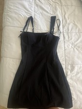 Black Short Windsor Dress Size XS With Bows