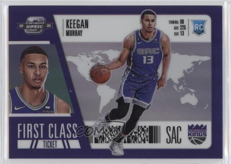 2022-23 Panini Contenders Optic First Class Ticket Keegan Murray #8 13y5