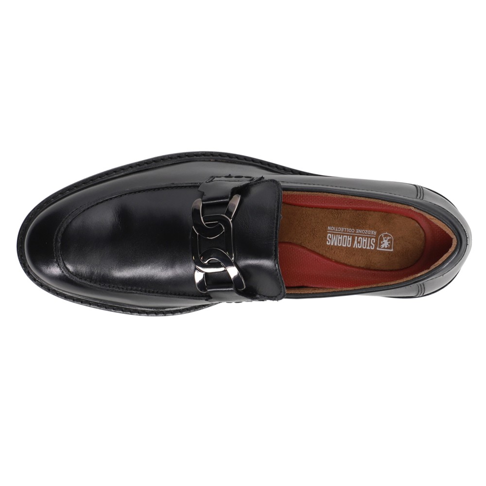 Stacy Adams Shoes Hale Moc Toe Bit Slip On Black Size 8 — photo 2