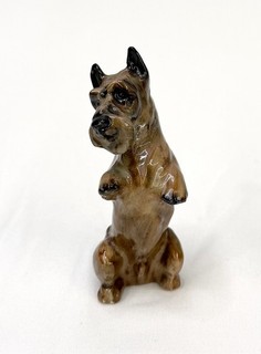 Collectible Royal Doulton Begging Scottish Terrier Bone China Figurine K10