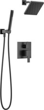 Delta T342703 Modern Square Non Shared Shower System - Black