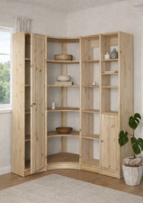 Eckregal Regalsystem Regal Kiefer massiv natur flexibel & erweiterbar