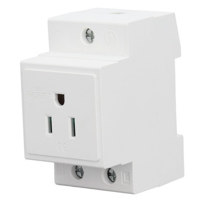 Culnflun DIN Rail Socket, Din Mount 110 250V 15A US AC110 250V 15A, #611 