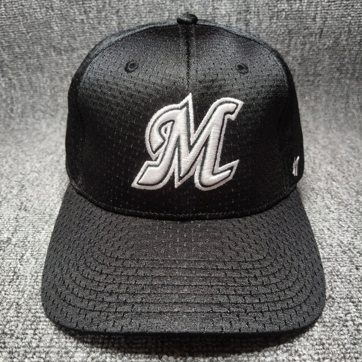 '47 Brand Chiba Lotte Marines Black Strapback Baseball Cap Hat NPB