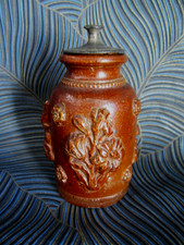 POTS A TABAC ANCIEN en GRES DU BEAUVAISIS ETAIN ET GRES 19ème BEL ETAT