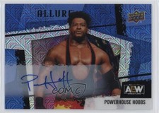 2022 Upper Deck Allure AEW Horizontal Blue Line 30/35 Powerhouse Hobbs Auto 0o3p