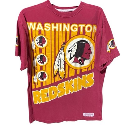 Mitchell & Ness Mens Large Washington Redskins T Shirt Vintage Collection HTF