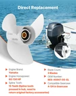 Outboard Propeller 15 Spline 3-Blade RH Fit Yamaha 60–130HP Aluminum