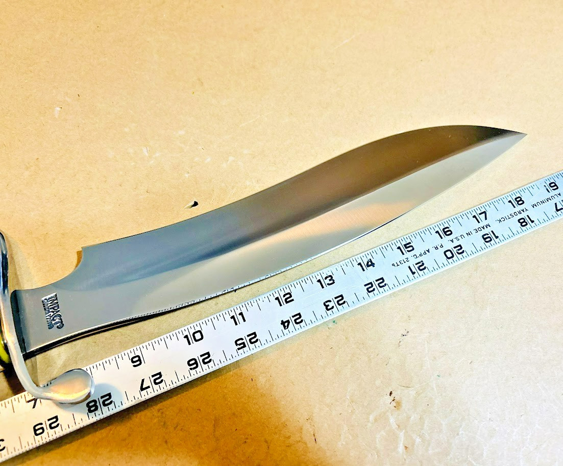 Impact Cutlery Custom Made 19" SASQUATCH BOWIE KNIFE UNUSED Handmade Rare Knives