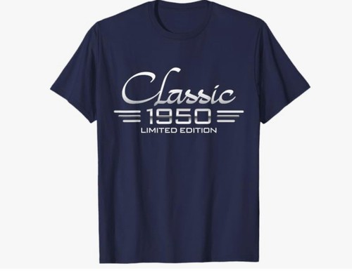 T-Shirt 75. Geburtstag - Classic 1950 Limited Edition - dunkelblau - XL - 100% Baumwolle - Bild 1 von 1