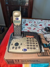 AT T 2.4GHZ 1175 ANSWERING MACHINE-CORDLESS PHONE 3-MAILBOXES-DIAL IN BASE SPEAK