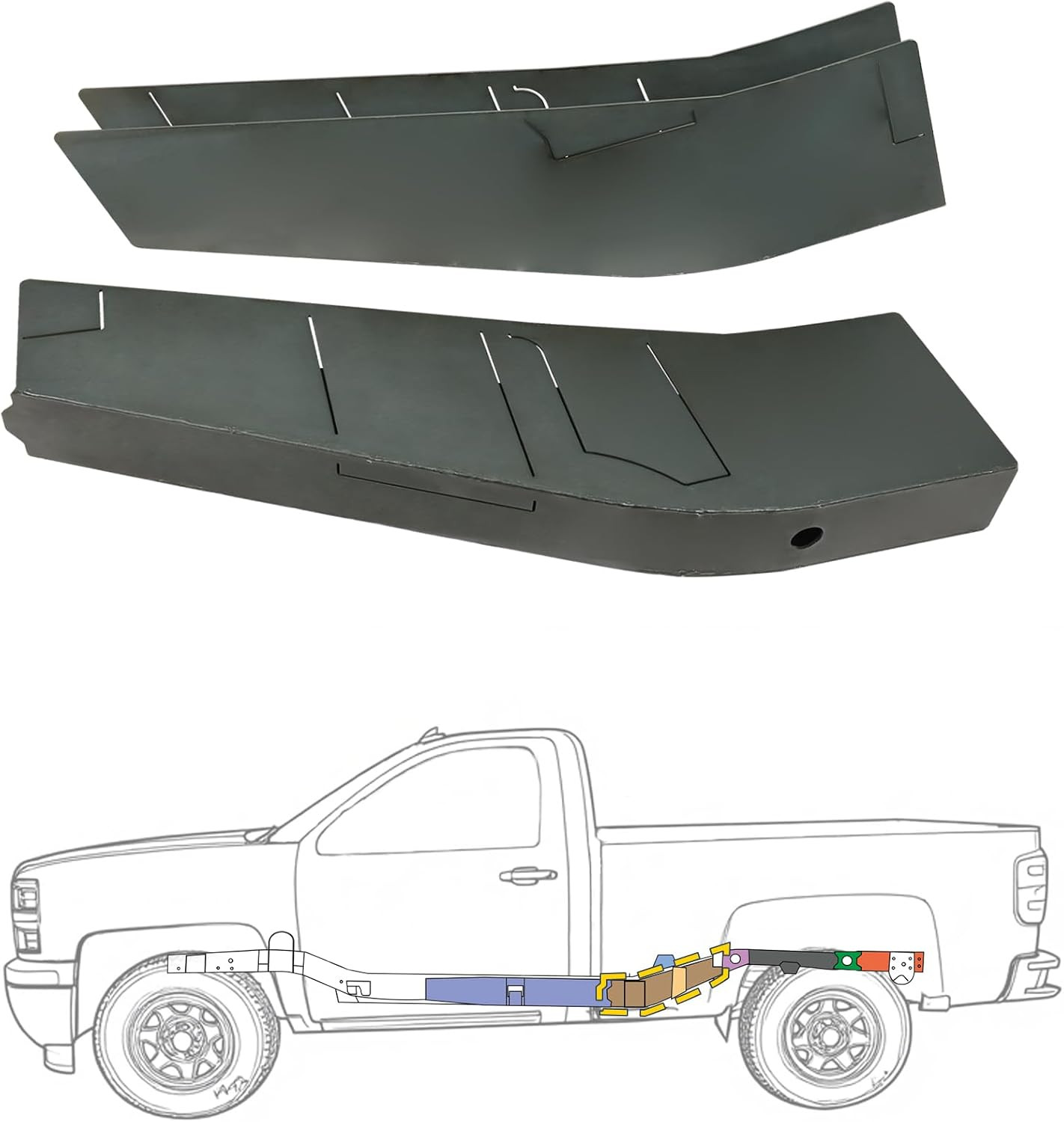 Mid Rear Frame Repair Fit for 07-14 Silverado & Sierra 1500