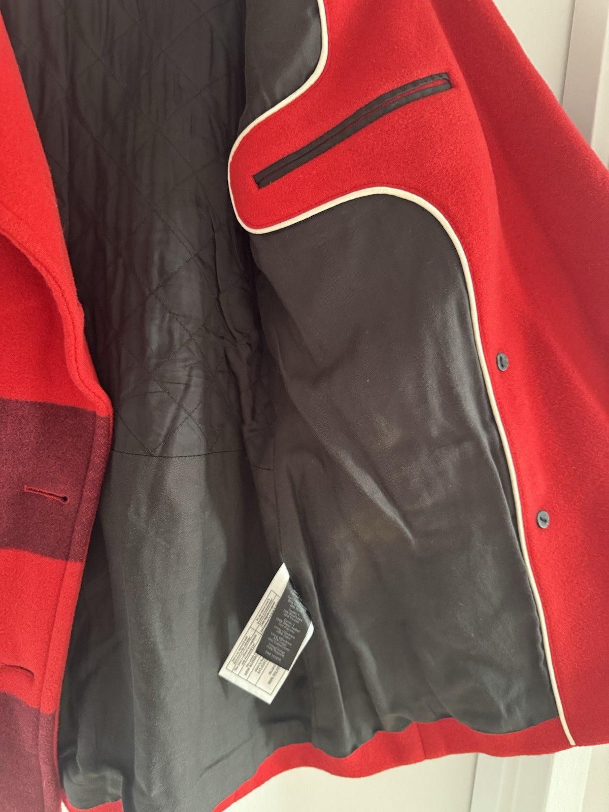 Rag and Bone Red Skye Peacoat, Size 2 (Medium) - image 5