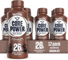 Core Power Protein Shake, Chocolate, 26g Bottle, 14oz, 12 Pack