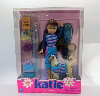 VTG Kid Kore Katie Doll W/ Afghan Hound Play Set # 91272 New Sealed Retro Toy