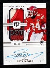 2022 Panini National Treasures Holo Silver 8/10 Skyy Moore #RGS-SM Auto 11td