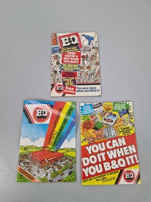 Job Lot 3 Vintage B&Q 1980's DIY Guides, Books, Magazines, Nostalgic Catalogue 