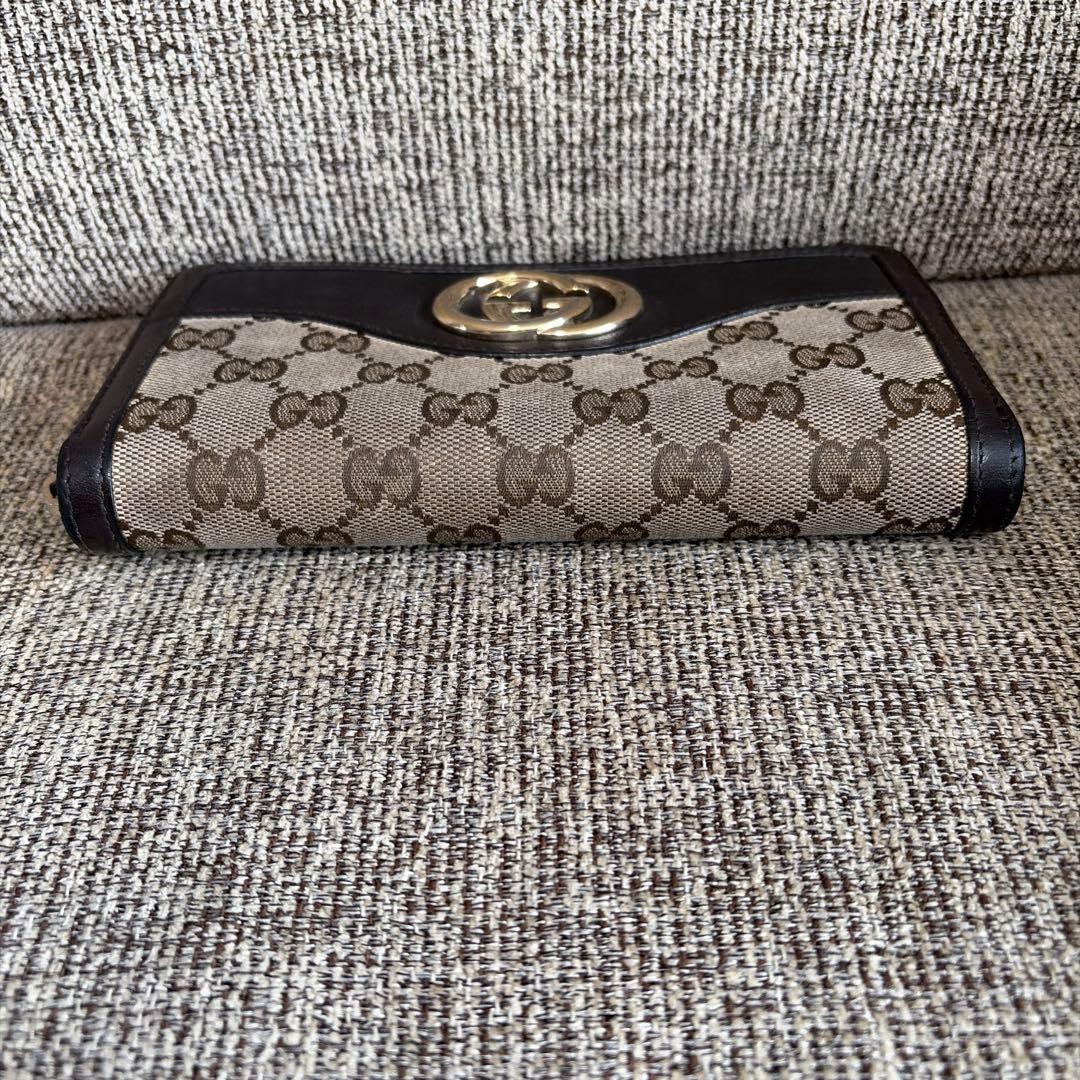 GUCCI Interlocking GG Pattern Canvas Long Wallet … - image 2