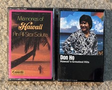 Hawaii Lot of 2 Cassette Tapes - All Star Salute New  Don Ho Hawaii's Hits