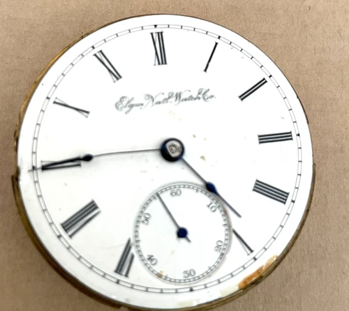 Elgin 15 Jewel Size 18 Sidewinder  Pocket Watch /for parts /1890's