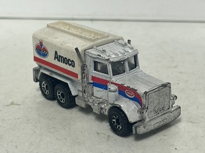 Matchbox Convoy Peterbilt Tanker White Amaco Livery Maßstab 1:80 1981 ohne OVP