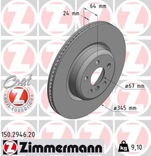 2x Bremsscheibe COAT Z ZIMMERMANN 150.2946.20 f�r BMW G30 Z4 X3 X4 X5 X7 G12 G20