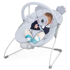Portable Baby Bouncer Vibration Infant Rocker Seat with Detachable Toy Bar