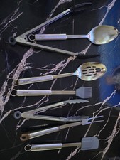 Lot de 7 Ustensiles de Cuisine Premium – Acier Inoxydable & Silicone 