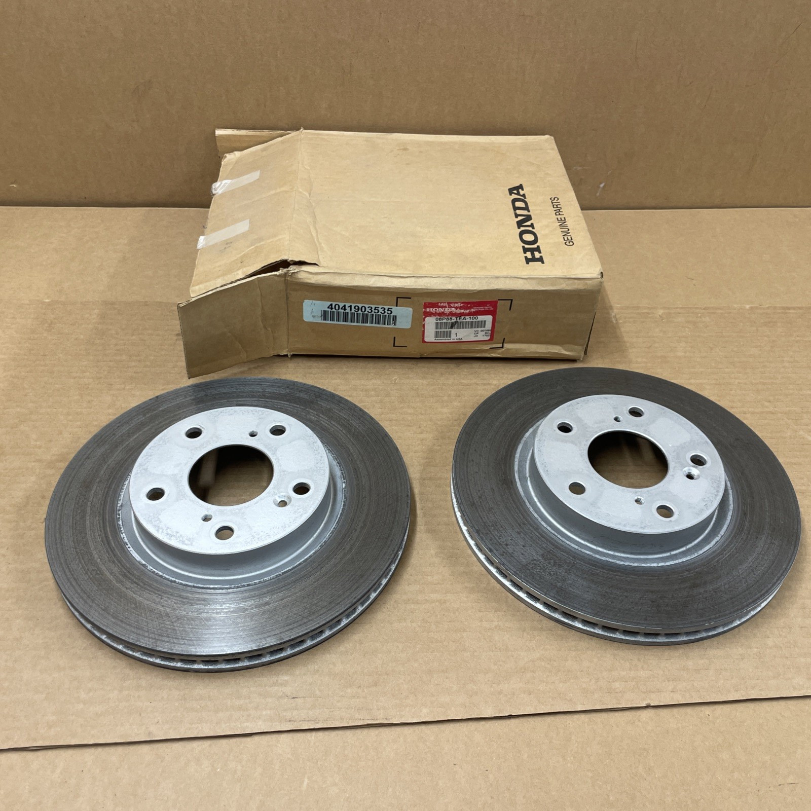 754249. Honda Civic 5Door 2017-2021 Front Break Disk Rotor Set OEM 08P88-TEA-100
