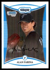 Alan Farina 2008 Bowman Chrome #BCP154 Blue Jays MLB READ FREE SHIP AutographDen