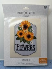 Needle Creations Punch Needle Kit - 8" x 10" - SUNFLOWERS