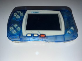 WonderSwan Color OEM Shell  Crystal Blue - Original Screen - w/Buttons & screws