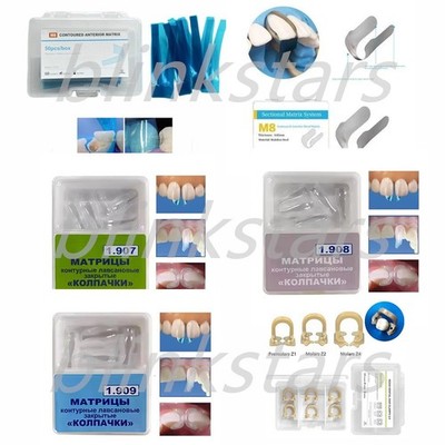 Dental Rubber Dam Anterior Matrix Bands Proximal Clear Matrices Clamps Bands