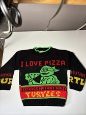 Kids Vintage 1990 Teenage Muntant Ninja Turtles Sweater USA Made 2T-3T EUC