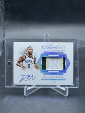 2024 Panini Flawless Damian Lillard Jumbo Patch Auto /25 Milwaukee Bucks HPA