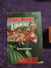 Donkey Kong Country SNES Super Nintendo Instruction Manual Only