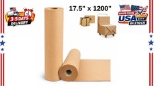 17.5" x 1200'' Brown Kraft Paper 70gsm Basis Thick Roll Packaging Shipping NEW 