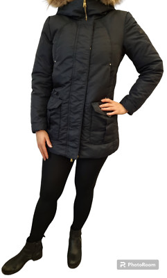 PEUTEREY Daunenjacke Winterjacke Kapuze Pelzkragen Down Jacket Gr. 42