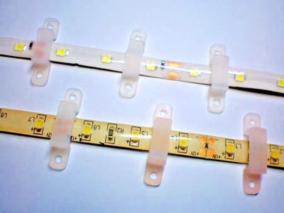 M16 / LED Band Strip Silikon Halter 10 - 12 mm Halterung RGB Leiste