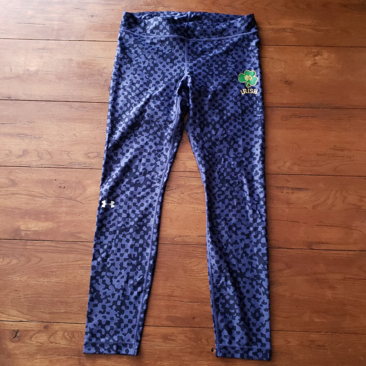 Under Armour Womens Large Notre Dame Leggings Yoga Pants Running Gym  Workout L