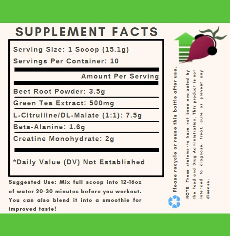 BeetBoost Natural Pre-Entrenamiento Individual Foto 4 de 4