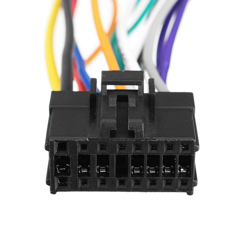 Car Stereo Radio Wiring Harness Connector Adaptor 16 Pin Port to Mini ISO 8 Pin Plug Wiring Car Stereo Radio Wiring Harness Connector Adaptor 16 Pin Port to Mini ISO 8 Pin Plug Wiring