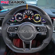 Volante in vera fibra di carbonio per Porsche Mancan Panamera Cayenne 718 16-23