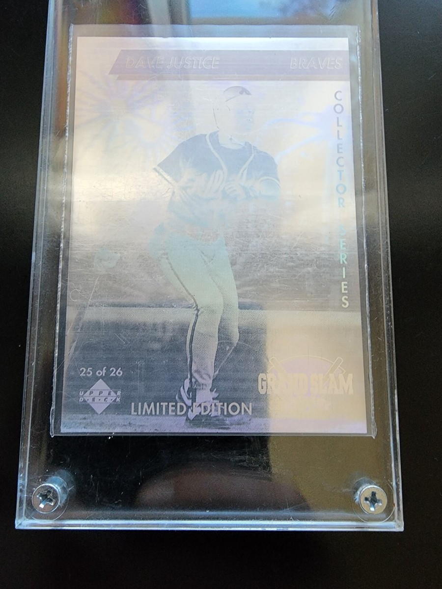 1991 Upper Deck Grand Slam Dave Justice Hologram Baseball