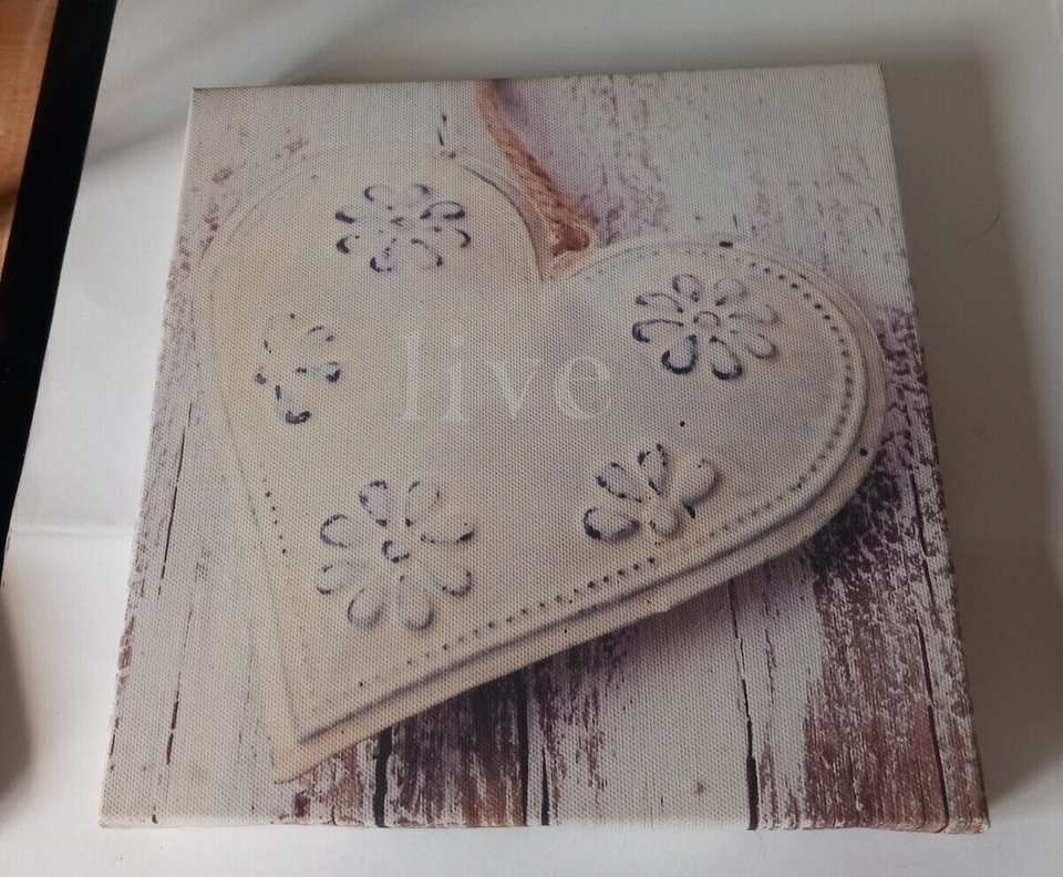 Live Laugh Love canvas art prints. 3 small canvas art for home, or as